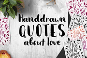 9 hand lettering Quotes about love