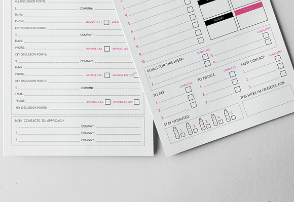 Work from home - Printable Planner in Stationery Templates - product preview 1