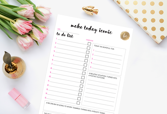 Gratitude - Printable Planner  in Stationery Templates - product preview 5