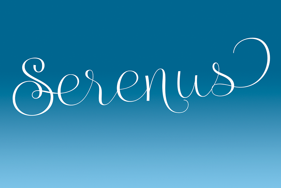 Serenus Regular in Script Fonts - product preview 8