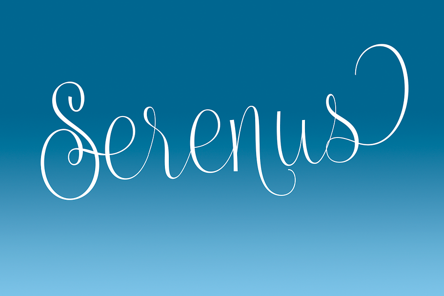 Serenus Condensed in Script Fonts - product preview 8