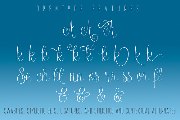Serenus Condensed in Script Fonts - product preview 3