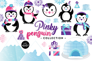 Pinky Penguin Graphics & Patterns