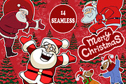 14 seamless christmas vectors