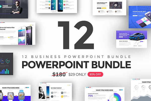 12 in 1 Business Powerpoint Bundle