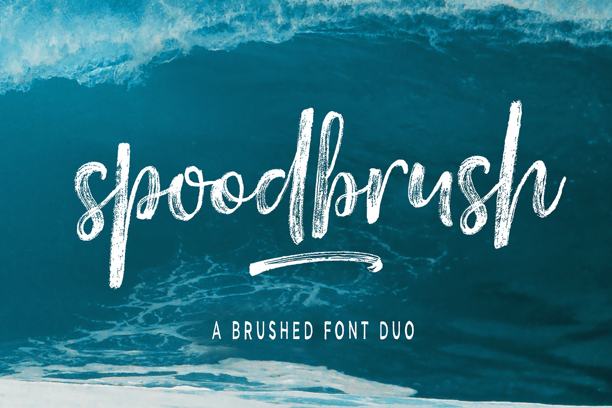 Spoodbrush - Font Duo in Script Fonts - product preview 8