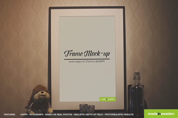 5 Frame Mock-ups in Print Mockups - product preview 4