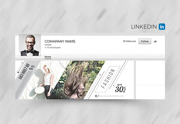 Fasion Social Media Cover kit in Facebook Templates - product preview 3