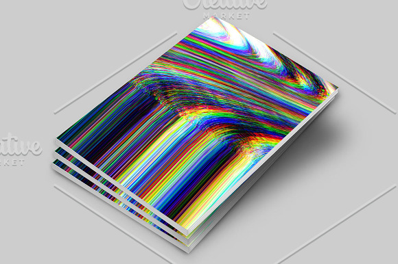 Glitch backgrounds. Screen error in Textures - product preview 3