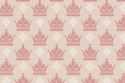 crown seamless pattern