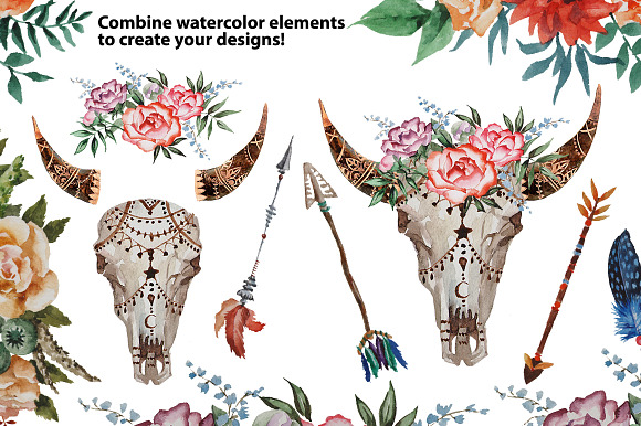 Boho chic THE BEST CLIP-ART in Illustrations - product preview 1
