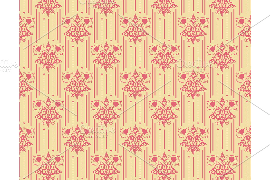 damask pattern vector in Patterns - product preview 8