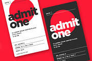 Event Ticket Admit Card Design