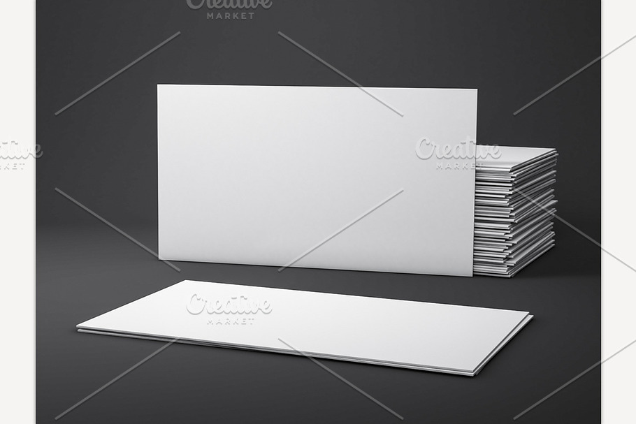 Blank business cards in Print Mockups - product preview 8