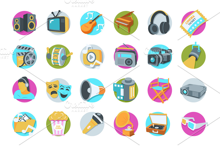 41 Multimedia Icons  in Graphics - product preview 8