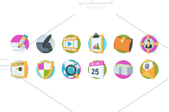 36 SEO and Marketing Icons in Graphics - product preview 1