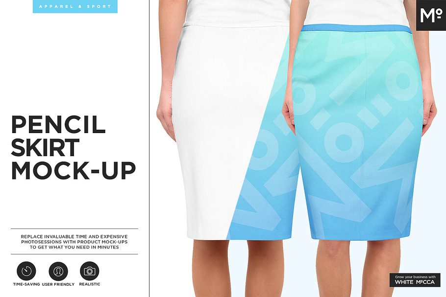 Pencil Skirt Mock-up in Product Mockups - product preview 8