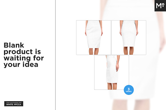 Pencil Skirt Mock-up in Product Mockups - product preview 2