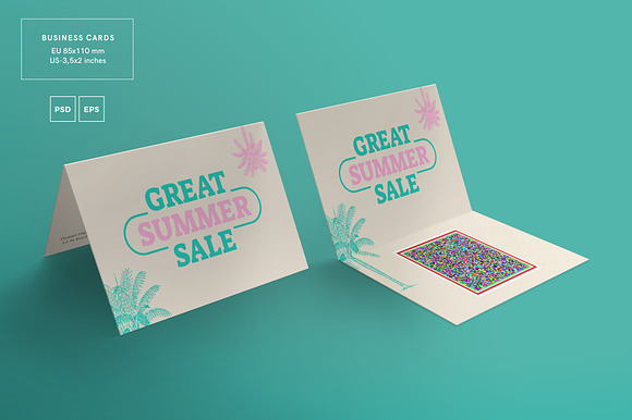 Business Cards | Great Summer Sale in Business Card Templates - product preview 2