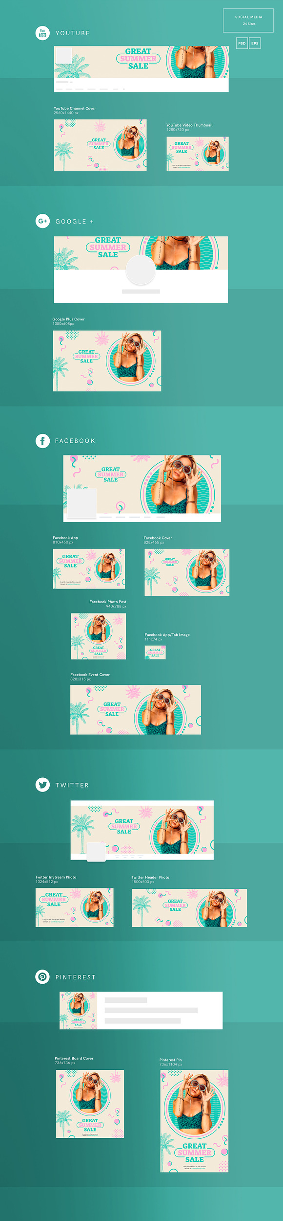 Promo Bundle | Great Summer Sale in Templates - product preview 7