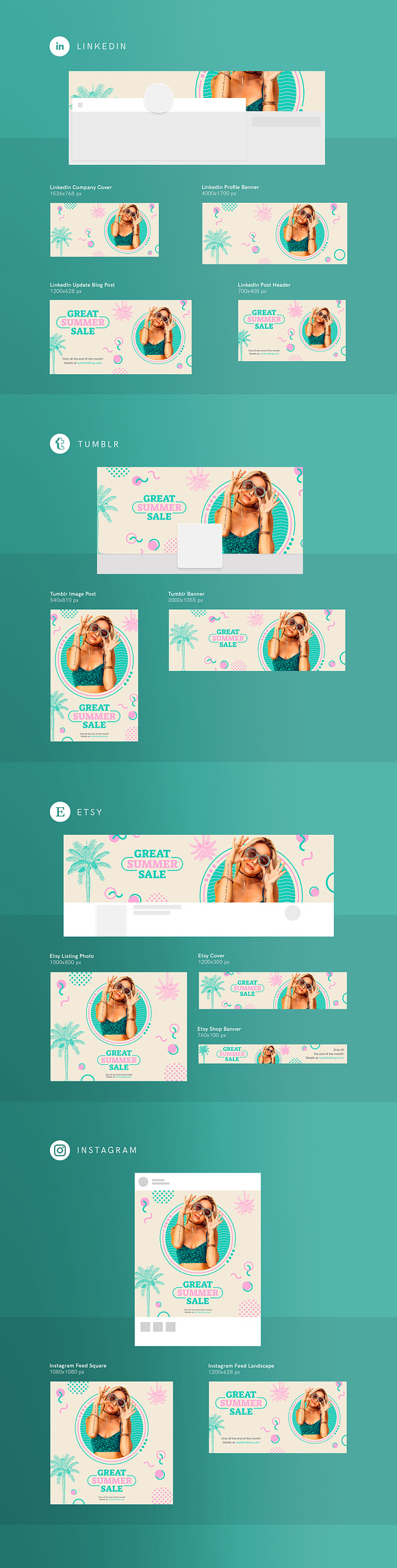 Promo Bundle | Great Summer Sale in Templates - product preview 8