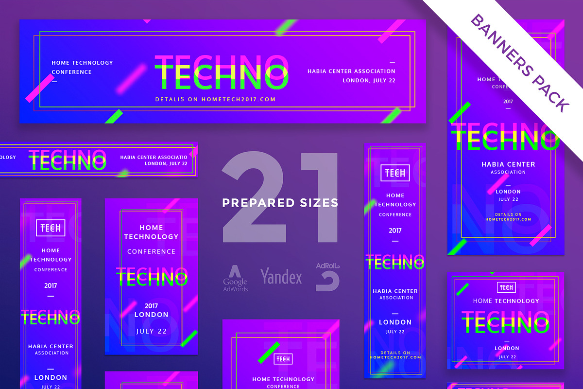 Banners Pack | Home Tech in Templates - product preview 8