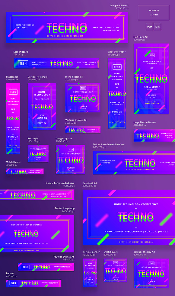 Banners Pack | Home Tech in Templates - product preview 1