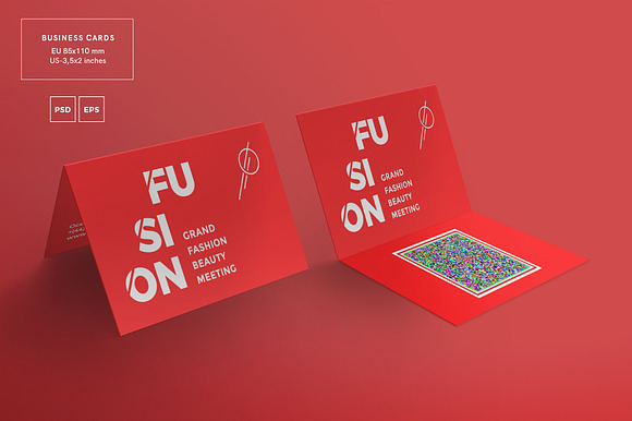 Business Cards | Fusion in Business Card Templates - product preview 1