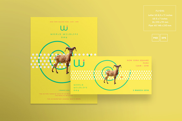 Flyers | World Wildlife Day in Flyer Templates - product preview 1