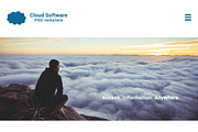 Cloud Software Website PSD Template