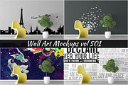 Wall Mockup - Sticker Mockup Vol 501