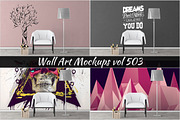 Wall Mockup - Sticker Mockup Vol 503