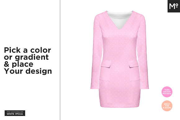 3 Types Women Dresses Mock-up in Product Mockups - product preview 3