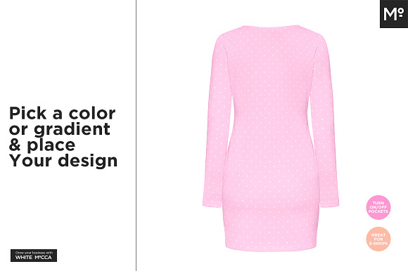 3 Types Women Dresses Mock-up in Product Mockups - product preview 4