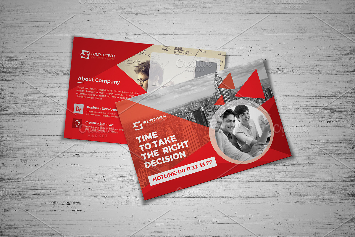 Postcard Template in Postcard Templates - product preview 8