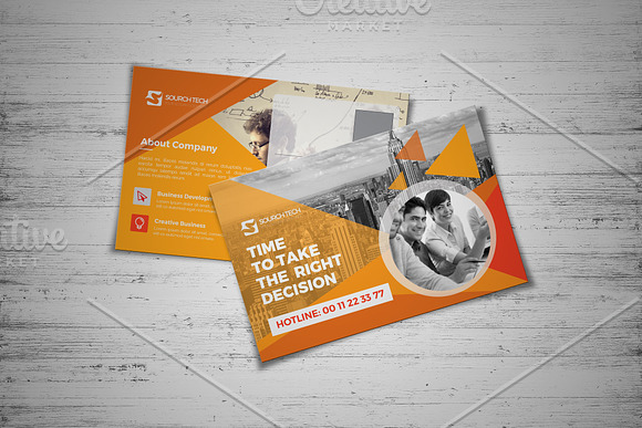 Postcard Template in Postcard Templates - product preview 2
