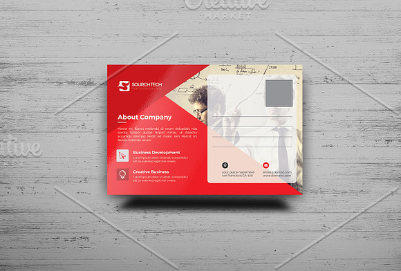 Postcard Template in Postcard Templates - product preview 4