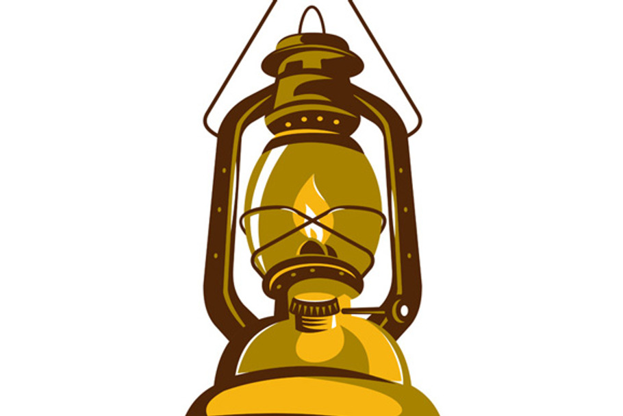 kerosene oil lamp retro