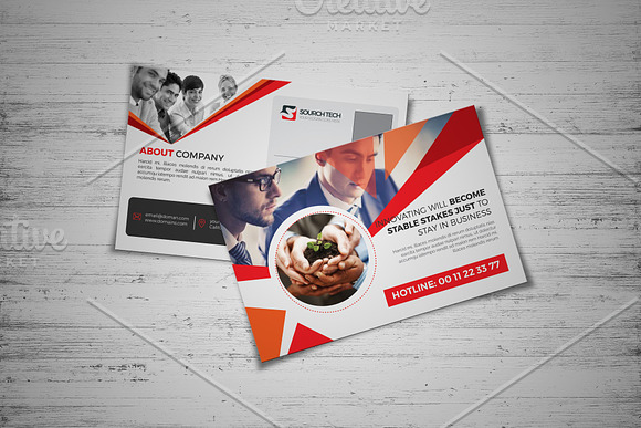 Post Card Design in Postcard Templates - product preview 2
