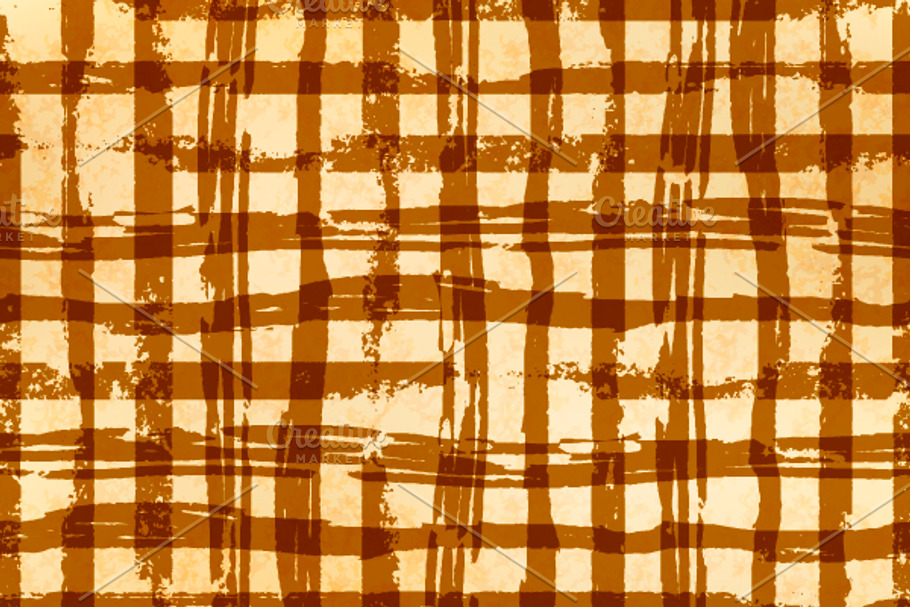 Hand drawn grunge ink grid in Patterns - product preview 8