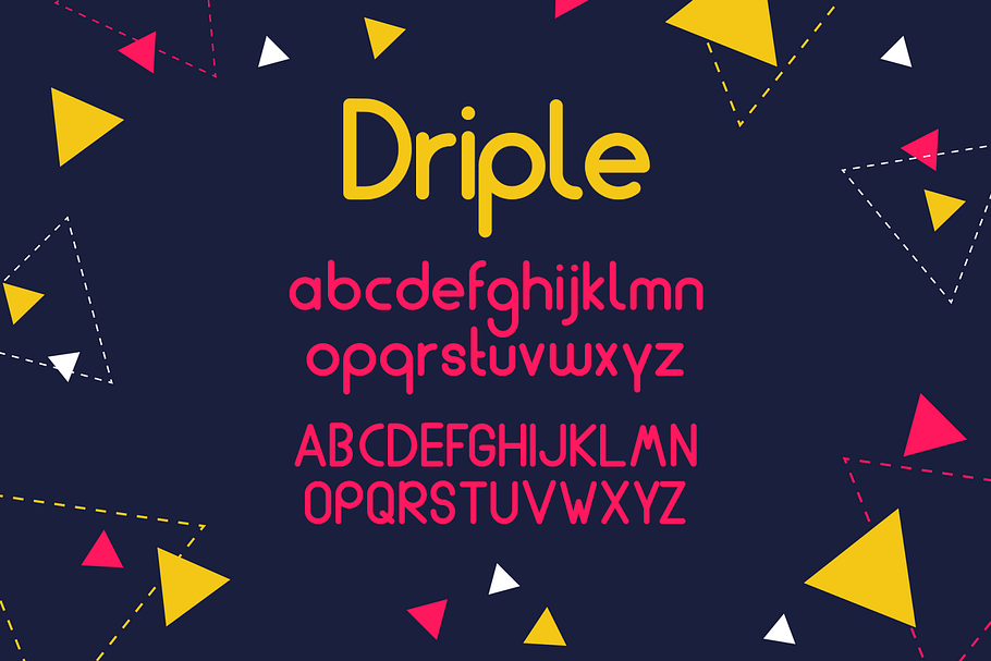 Driple - a clean modern font. in Twitter Fonts - product preview 8