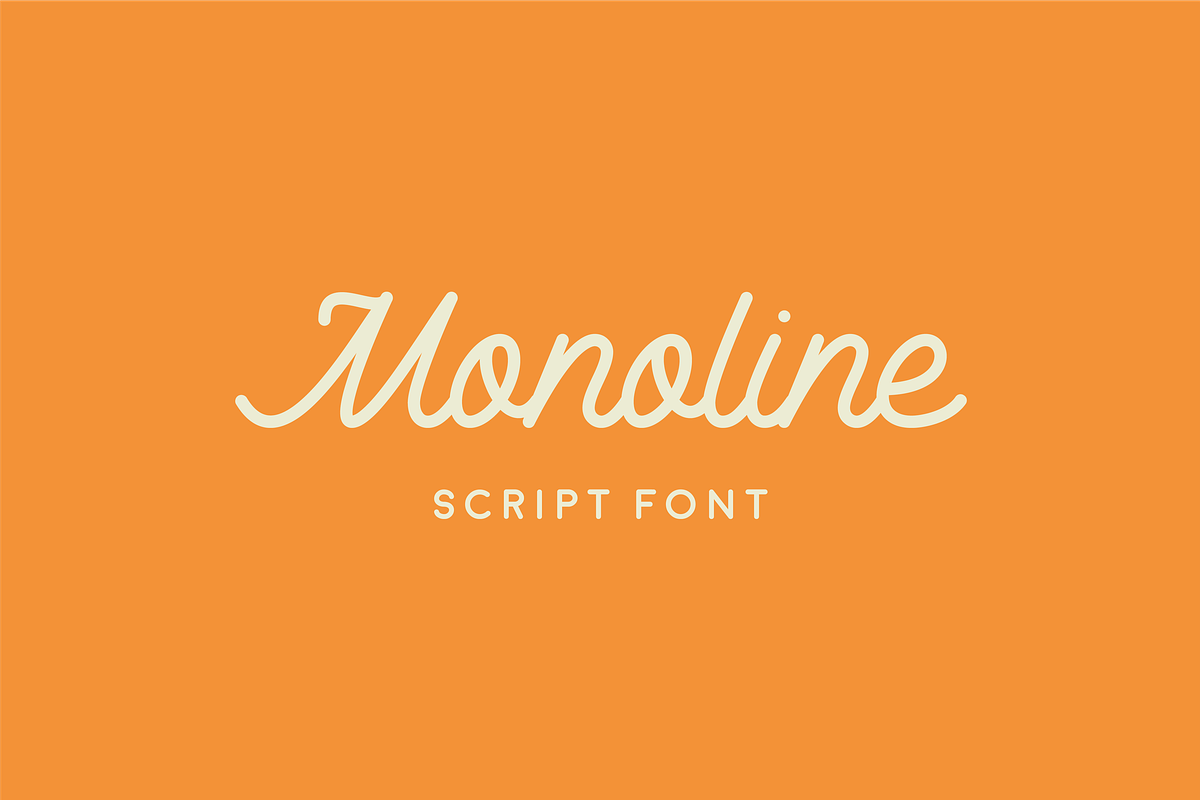 Monoline Script - Font in Text Fonts - product preview 8