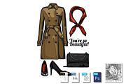Trench coat fashion look