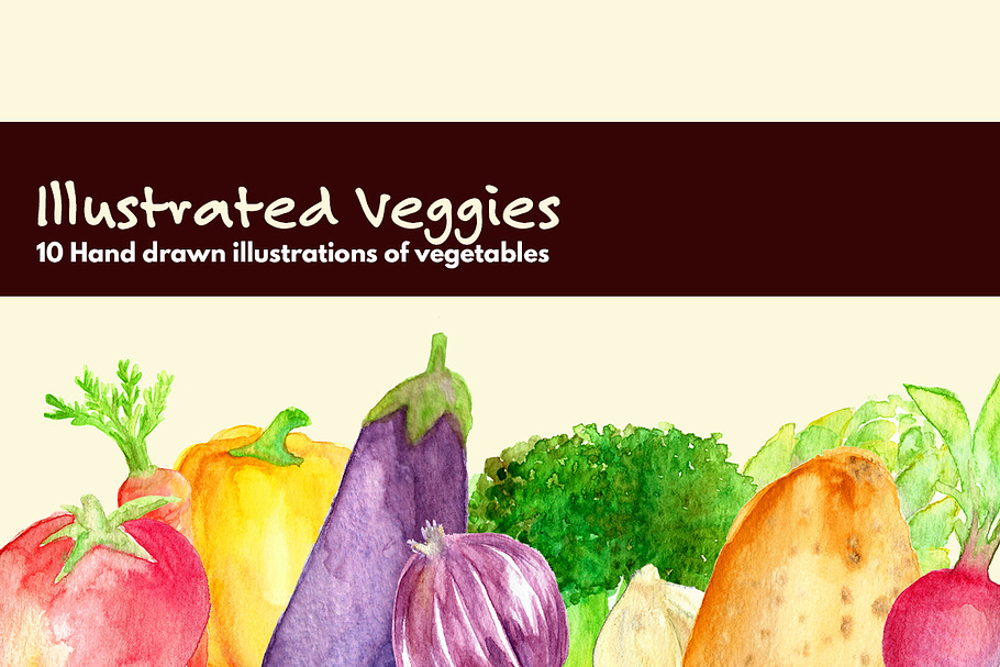Illustrated Veggies in Illustrations - product preview 8