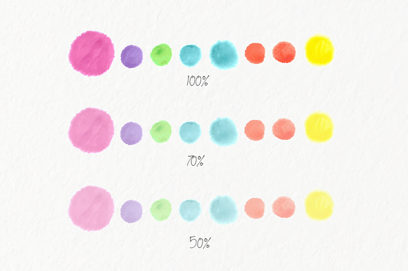 Watercolor polka dots paper  in Illustrations - product preview 3