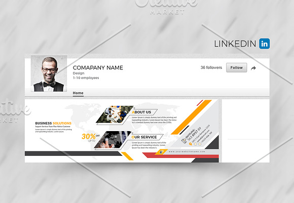 Business Social Media Cover kit in Facebook Templates - product preview 3