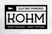 Kohm - Vintage Font