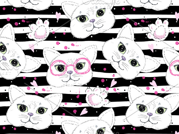 Cute cats collection! in Patterns - product preview 3