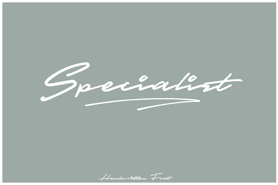 Specialist Handwritten Font