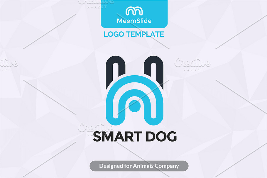 Hero Smart Dog , Minimal H Logo in Logo Templates - product preview 8